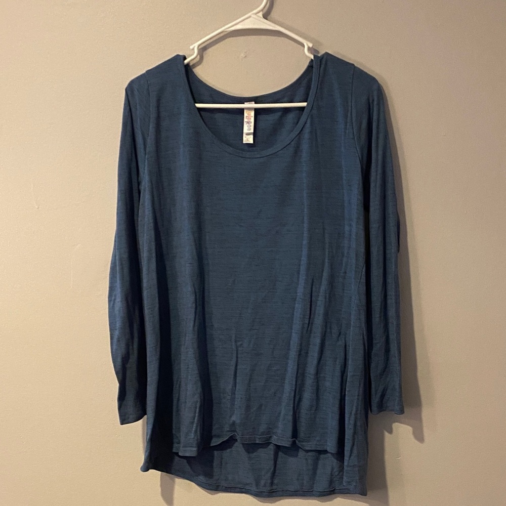 LuLaRoe Women's Long Sleeve Top in Deep Blue